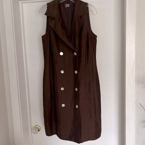 Brown Silk Dress